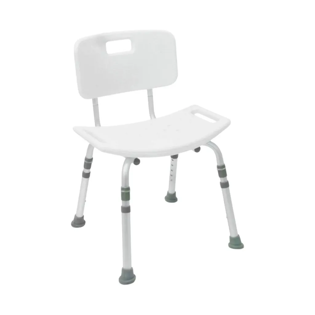 [300-00-02654] Duro douchestoel met gevormde zitting, rugleuning