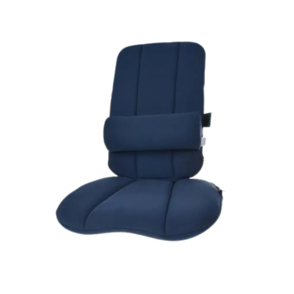 Betterback, lage rugsteun met zit, blauw