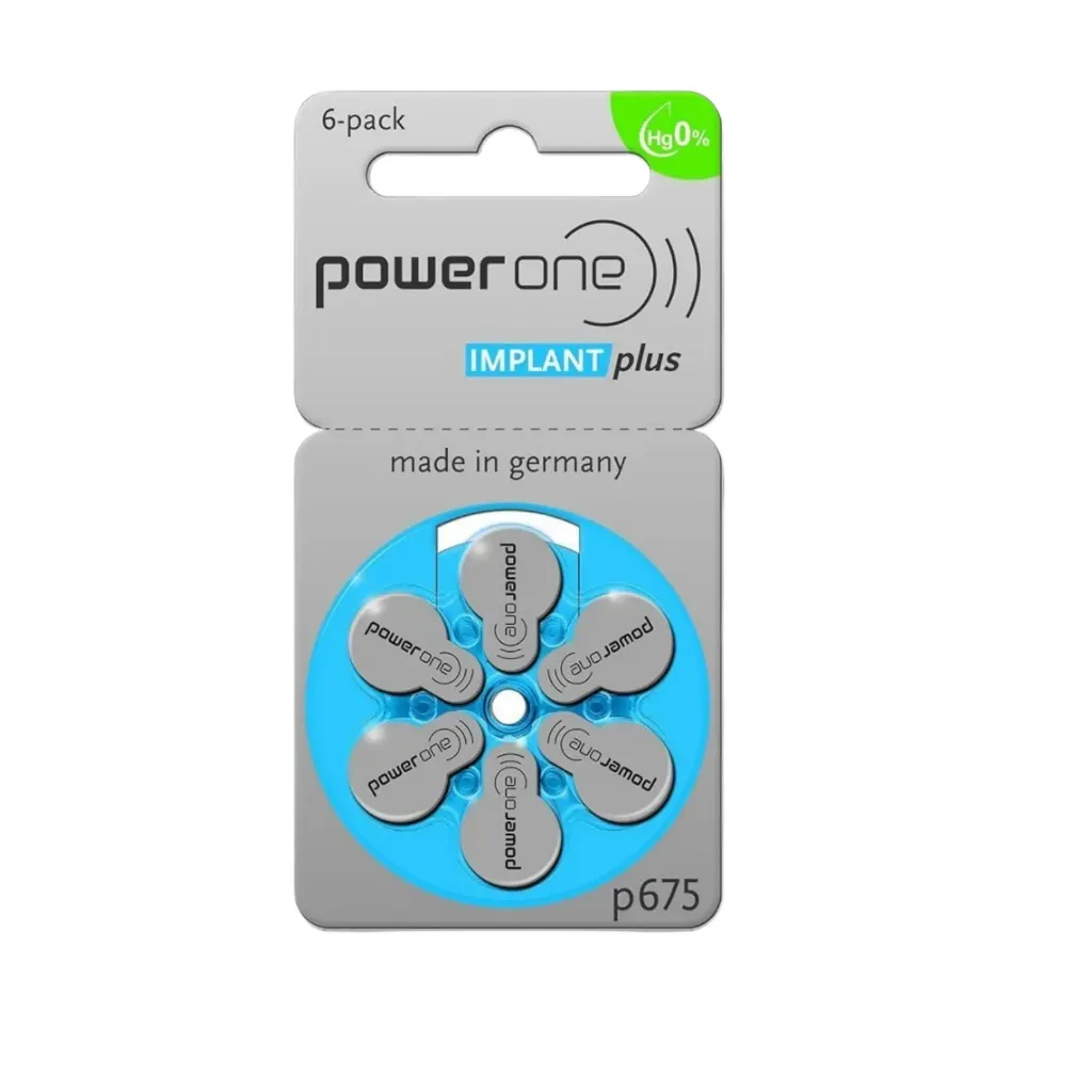 [300-00-13051] Batterij hoorapparaat P675, Power One