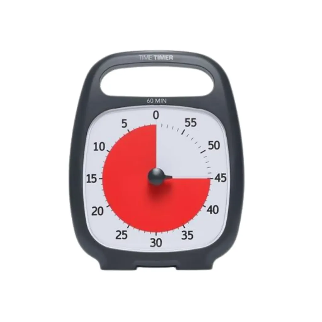 [300-00-20013] Therapie tijdsklok Time Timer PLUS - zwart