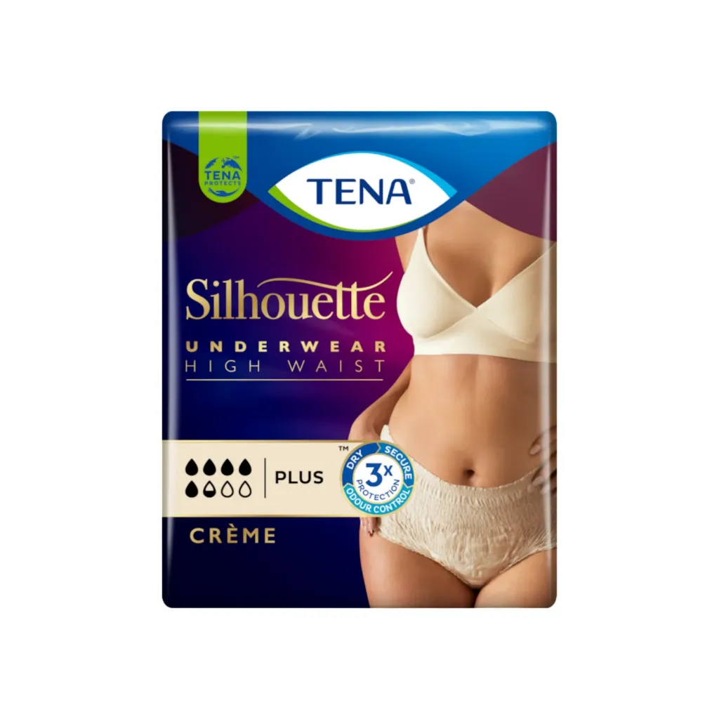 [300-00-20407] Tena Silhouette Plus, hoge taille, crème M