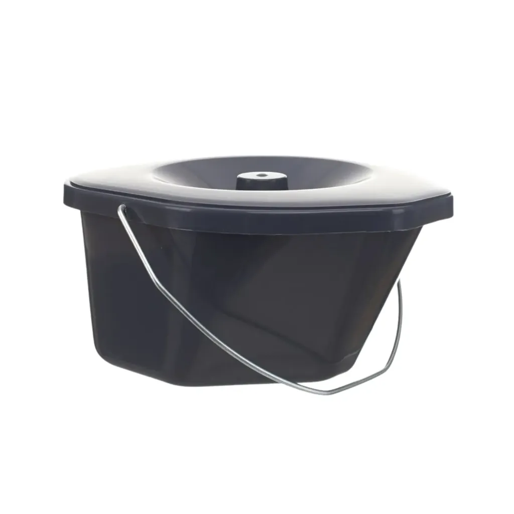 Toiletemmer rechthoekig, toiletstoel standaard