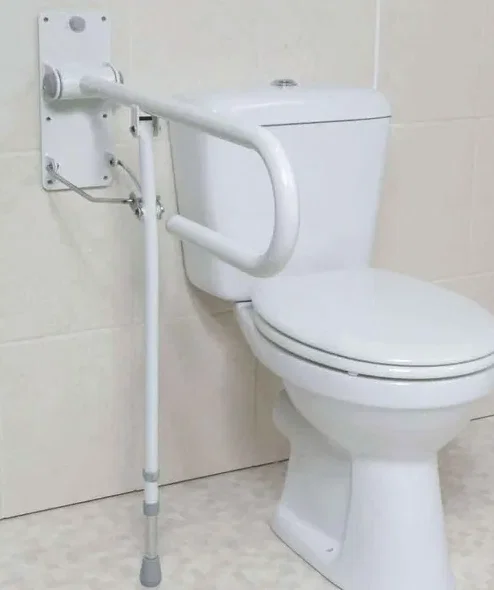 [300-00-19459] Days opklapbare toiletbeugel met steunpoot
