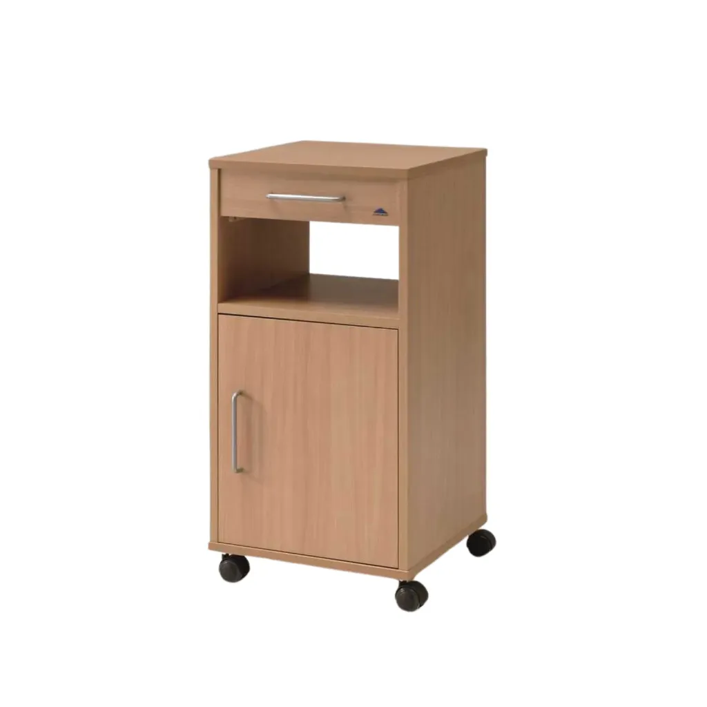 Hermann nachtkast op wielen, zonder eettablet